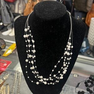 Elegant Multi-Strand Pearl Necklace
